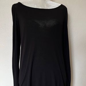 H&M Black, Long-Sleeved T-Shirt Dress